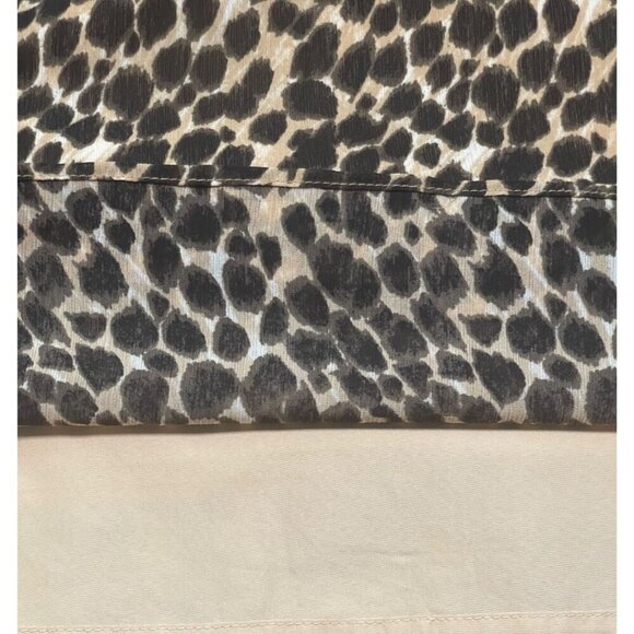 J.Crew Women’s Leopard Print Smocked Neck Blouse - Medium - Picture 7 of 7